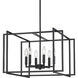 Tribeca 21 inch 60.00 watt Matte Black Chandelier Ceiling Light in Matte Black/Matte Black