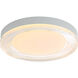 Ondulada LED 15.75 inch Sand White Flush Mount Ceiling Light in Clear Glass
