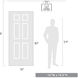 Payton 4 Light 16 inch Matte Black Semi-Flush Mount Ceiling Light, Damp