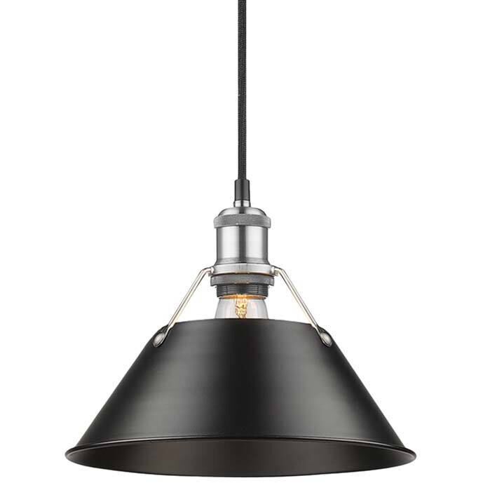 Yep Orwell Pendant Ceiling Light in Pewter, Matte Black, Medium