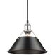 Yep Orwell Pendant Ceiling Light in Pewter, Matte Black, Medium
