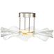 Vetrina LED 23.38 inch Light Gold Semi-Flush Ceiling Light