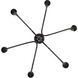 Tierney 6 Light 25 inch Matte Black Chandelier Ceiling Light