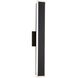 Obsidian LED 23.63 inch Sand Black Outdoor Wall Sconce