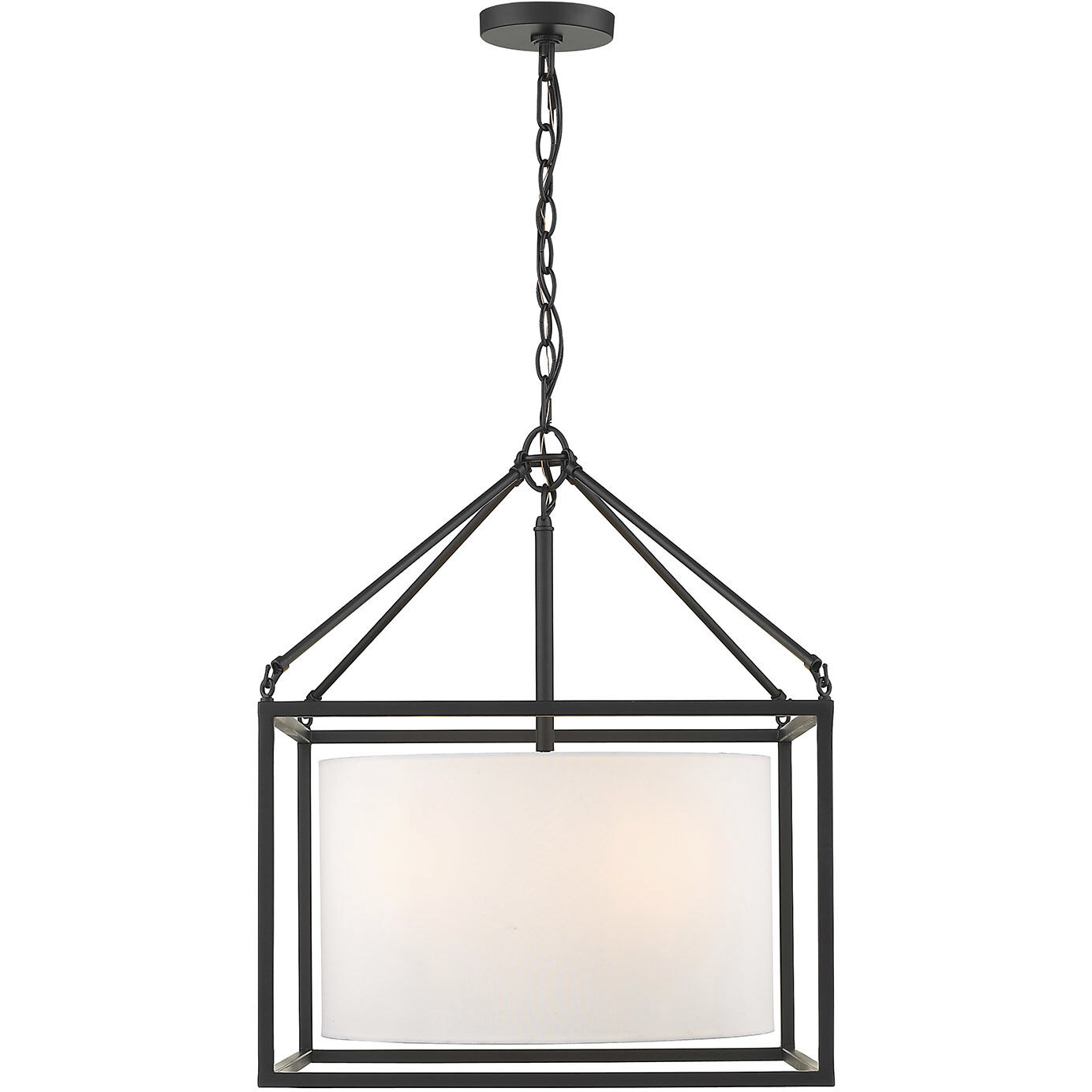 Manhattan 18.38 inch 60.00 watt Matte Black Chandelier Ceiling Light