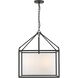 Manhattan 18.38 inch 60.00 watt Matte Black Chandelier Ceiling Light