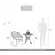 Piper 5 Light 27.5 inch Natural Black Outdoor Semi-Flush