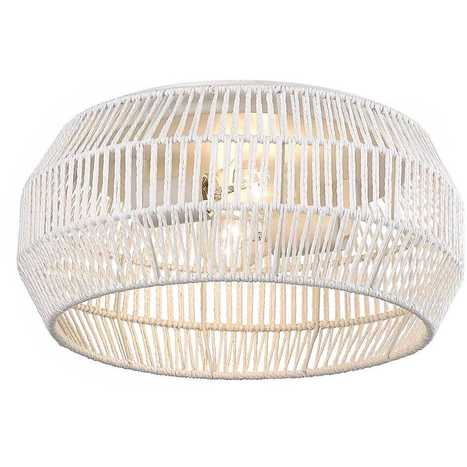 Marlee 2 Light 14.13 inch Matte White Flush Mount Ceiling Light