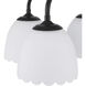 Dorinda 4 Light 18 inch Matte Black Semi-Flush Mount Ceiling Light
