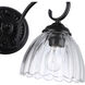 Audra 2 Light 16 inch Matte Black Vanity Light Wall Light