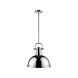 Duncan 1 Light 14 inch Chrome Pendant Ceiling Light, Large