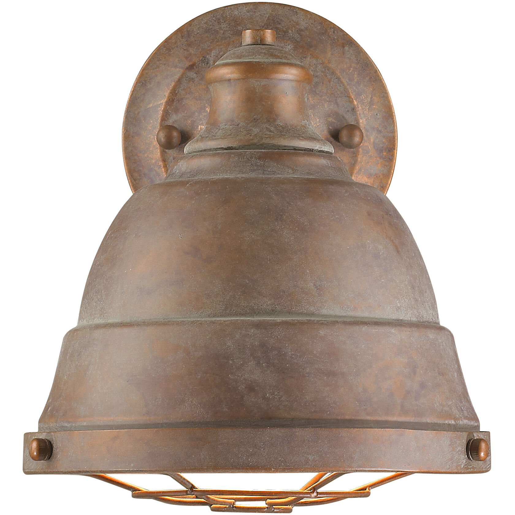 Bartlett 1 Light 9.25 inch Copper Patina Wall Sconce Wall Light, Damp