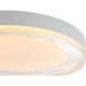 Ondulada LED 15.75 inch Sand White Flush Mount Ceiling Light in Clear Glass