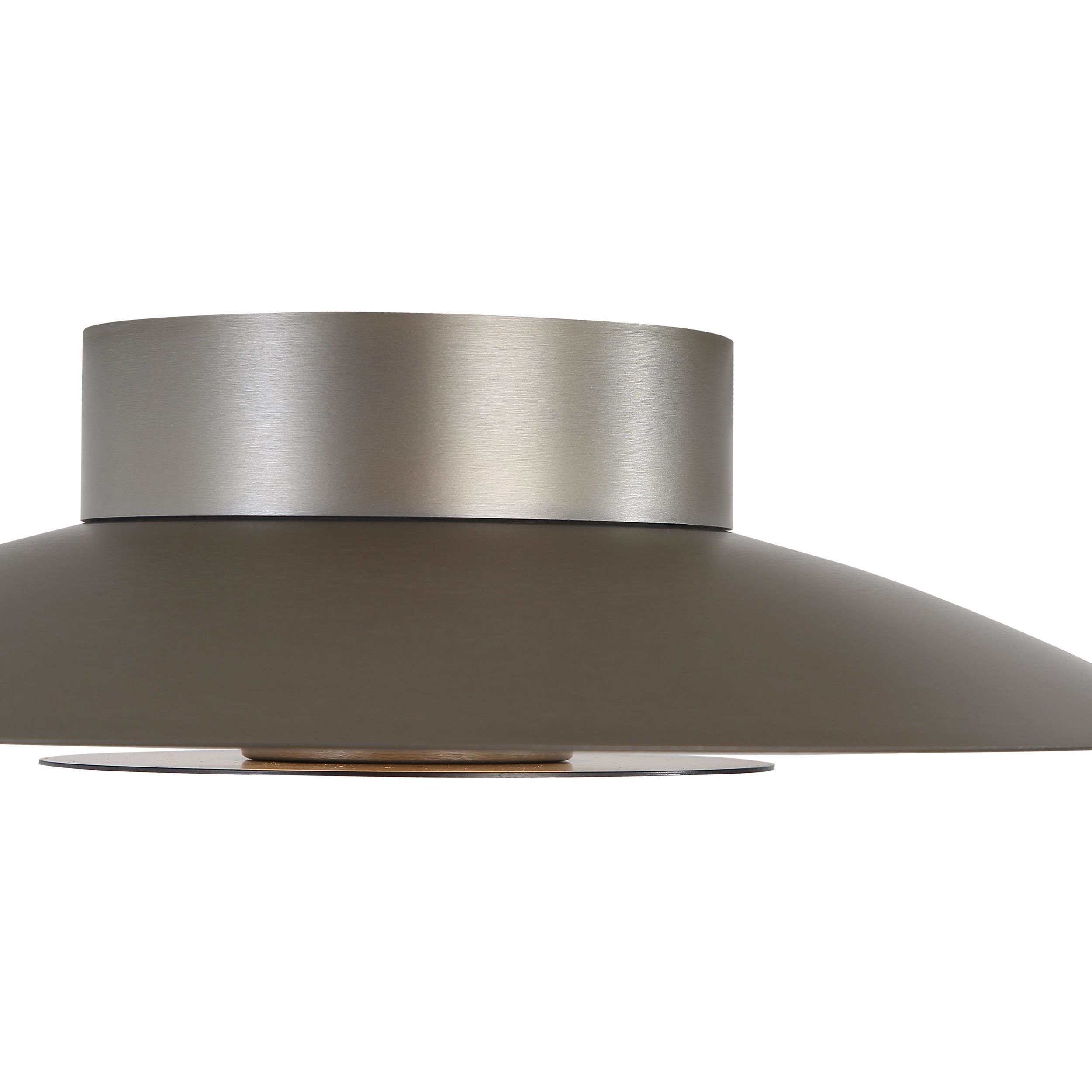 Yep Luma LED 11.75 inch Sand Nickel Flush Mount Ceiling Light in Graphite