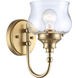 Daphne Wall Sconce Wall Light in Brushed Champagne Bronze