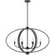 Colson Island Light Ceiling Light in Matte Black, No Shade