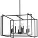 Tribeca 26 inch 60.00 watt Matte Black Chandelier Ceiling Light in Matte Black/Matte Black, Large