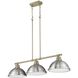 Yep Duncan Island Light Ceiling Light in Aged Brass, Pewter