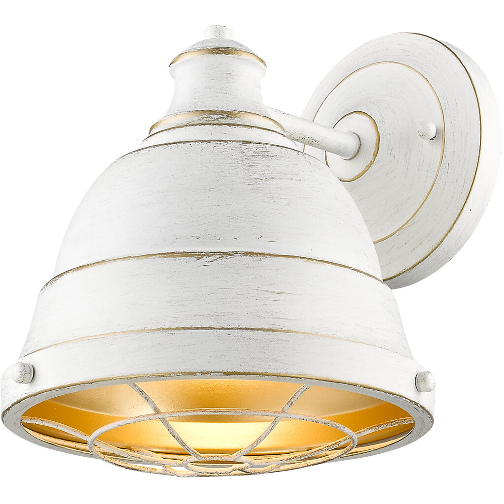 Bartlett 1 Light 9.25 inch French White Wall Sconce Wall Light, Damp