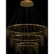 Lucerna LED 31.5 inch Stainless Steel Gold Chandelier Ceiling Light, 3 Tier