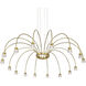 Yep Vario 16 Light 47 inch Titanium Gold Chandelier Ceiling Light