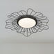 Yasmin LED 23.63 inch Natural Black Flush Mount Ceiling Light