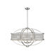 Colson 6 Light 36 inch Pewter Linear Pendant Ceiling Light