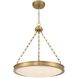 Cameron 1 Light 24 inch Brushed Champagne Brass Pendant Ceiling Light