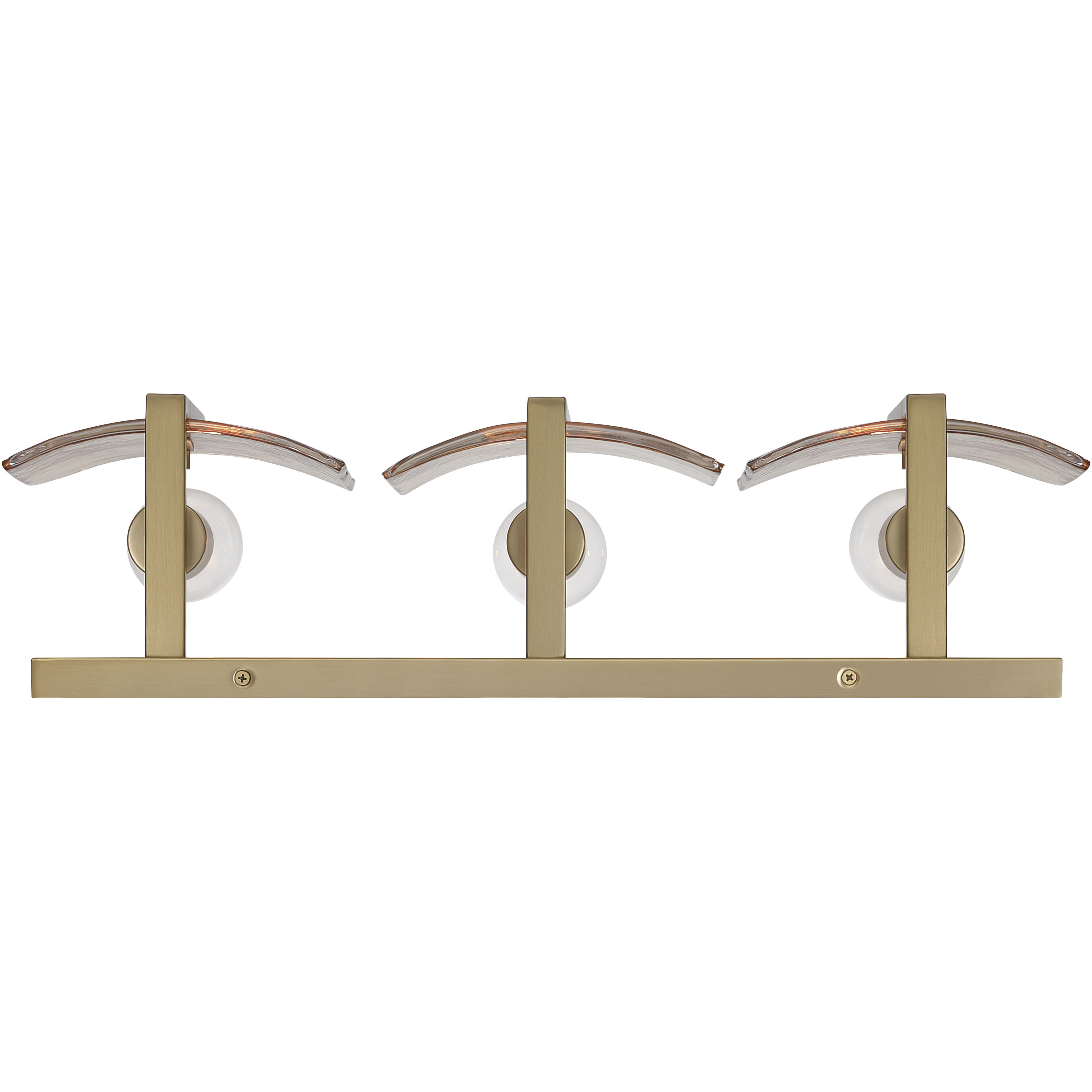 Aenon 3 Light 21.75 inch Brushed Champagne Brass Vanity Light Wall Light