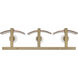 Aenon 3 Light 21.75 inch Brushed Champagne Brass Vanity Light Wall Light