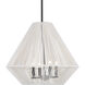 Valentina Pendant Ceiling Light in White Raphia