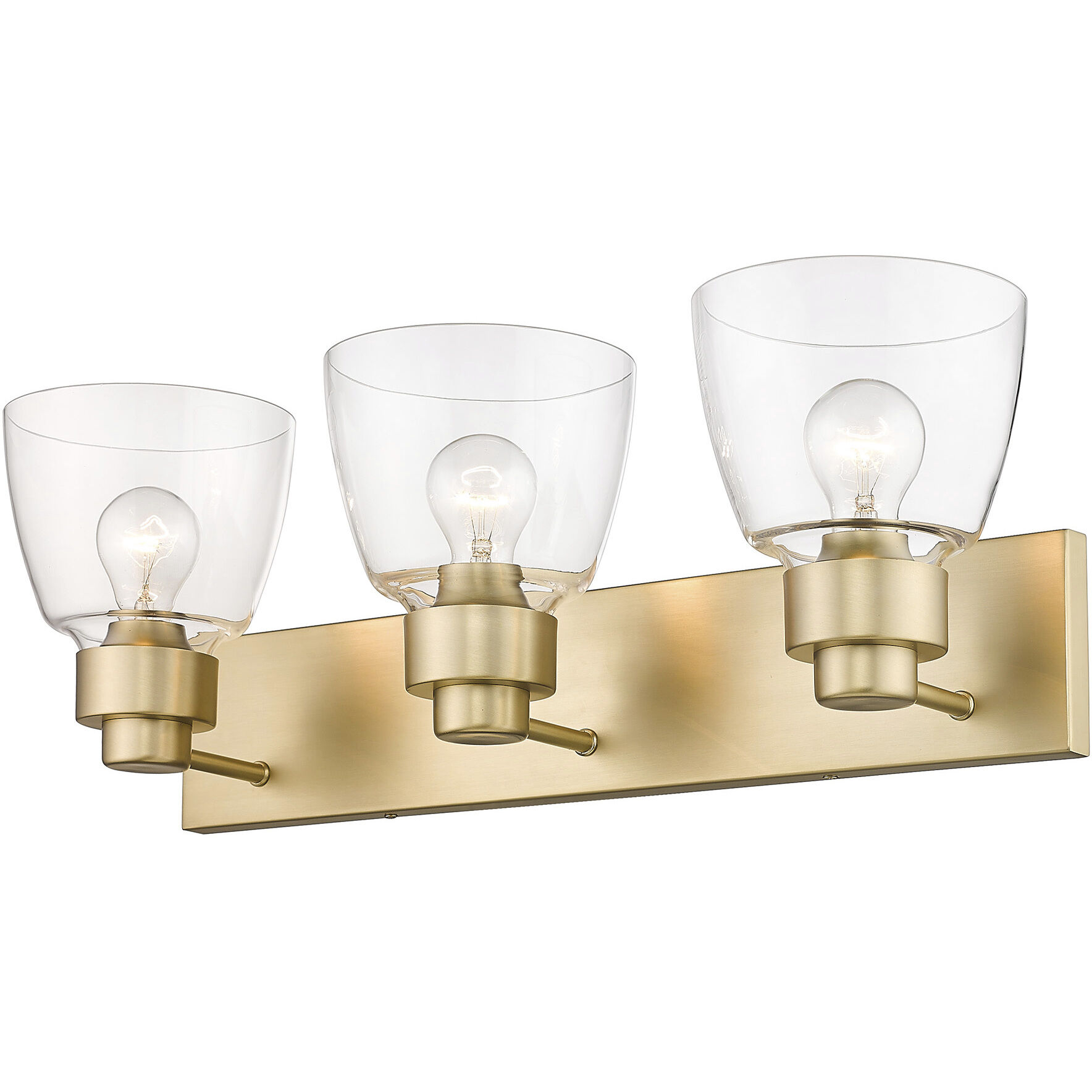 Remy Vanity Wall Light in Brushed Champagne Brass