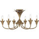 Lillianne 6 Light 28.5 inch Heirloom Gold Semi-Flush Mount Ceiling Light
