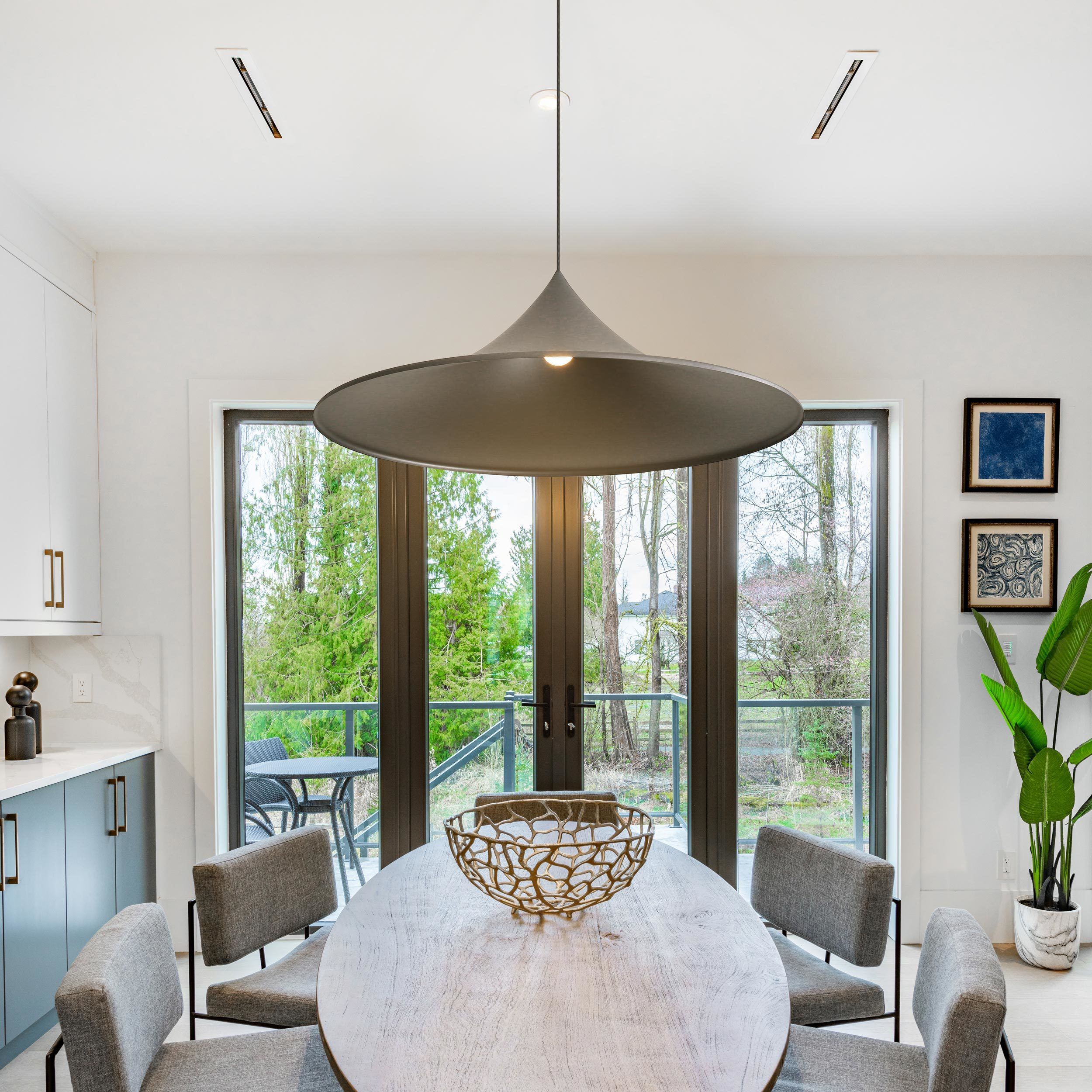 Vistara Pendant Ceiling Light in Sand Black