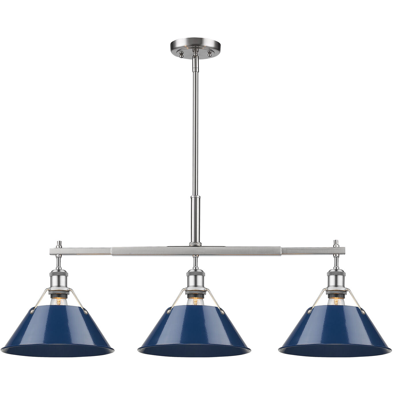 Yep Orwell Island Light Ceiling Light in Pewter, Navy