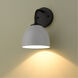 Zoey 1 Light 6 inch Matte Black Wall Sconce Wall Light in Matte White