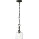 Keating 1 Light 5.88 inch Antique Black Iron Mini Pendant Ceiling Light