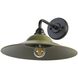 Croma 1 Light 9 inch Matte Black Outdoor Wall Sconce in No Glass, Matte Pine