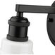 Carver 1 Light 8.75 inch Matte Black Bath Vanity Light Wall Light