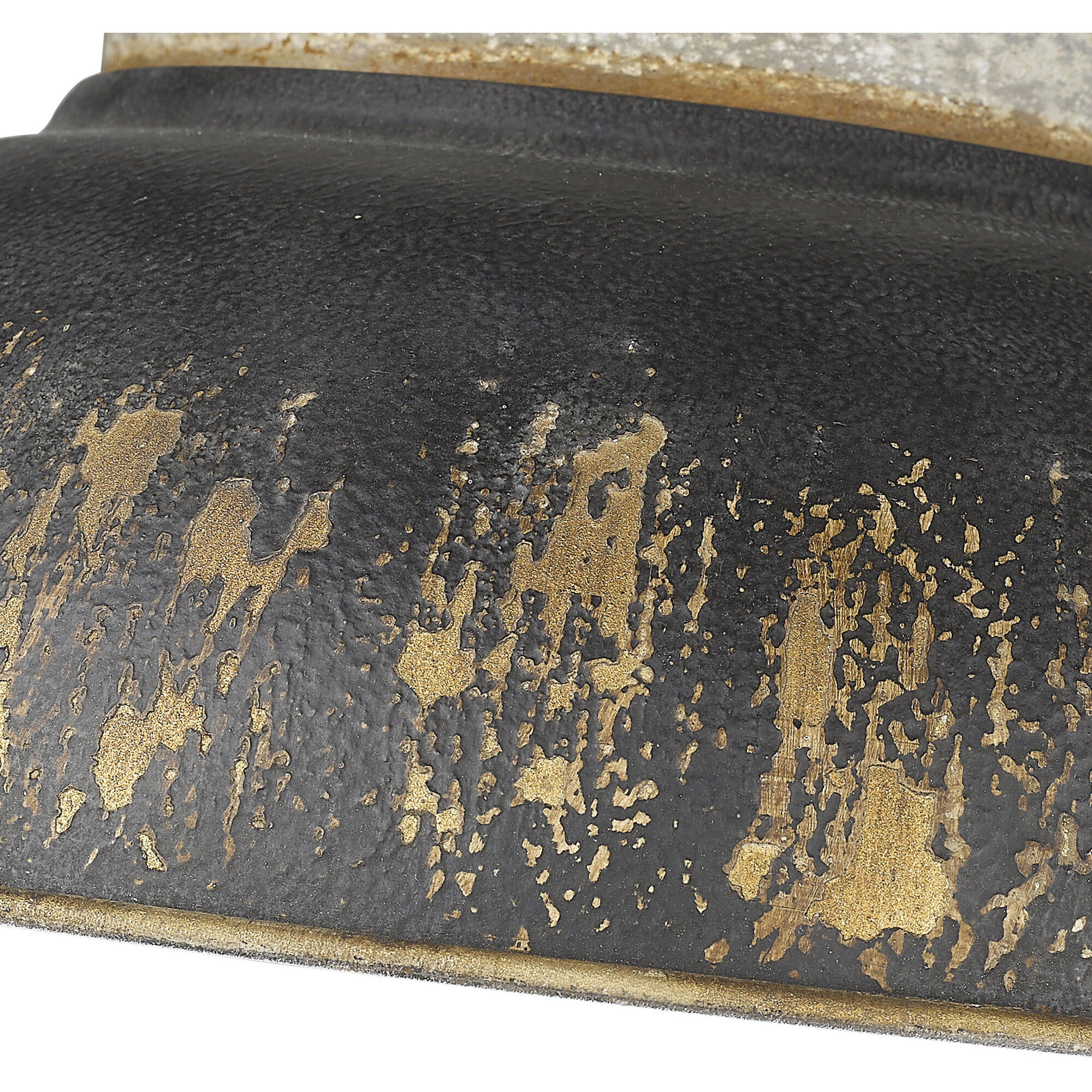 Kinsley 2 Light 14 inch Aged Galvanized Steel Flush Mount Ceiling Light in Antique Black Iron