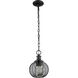 Calypso 1 Light 7.63 inch Matte Black Mini Pendant Ceiling Light