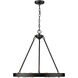 Castile 24 inch 60.00 watt Matte Black Chandelier Ceiling Light