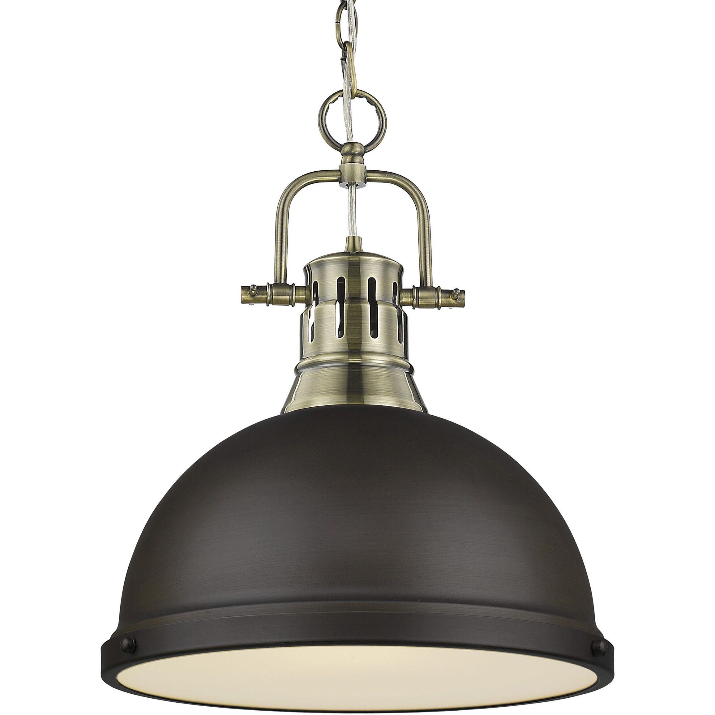 Yep Duncan Pendant Ceiling Light in Aged Brass, Rubbed Bronze