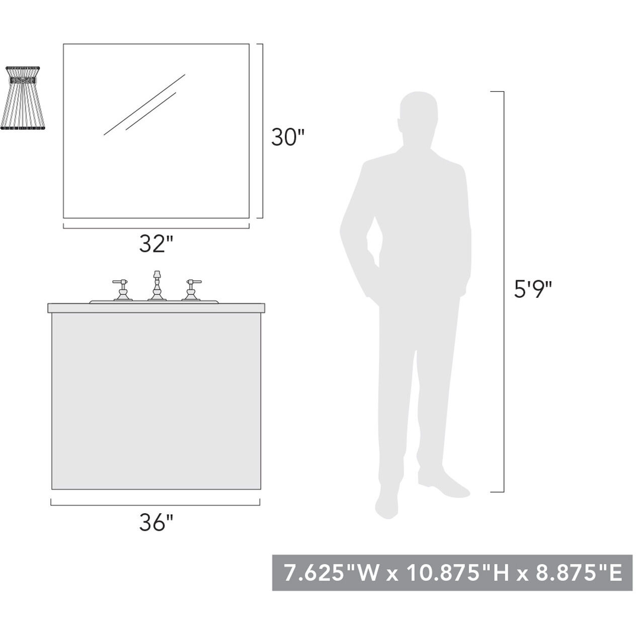 Avon 1 Light 7.63 inch Matte Black Wall Sconce Wall Light