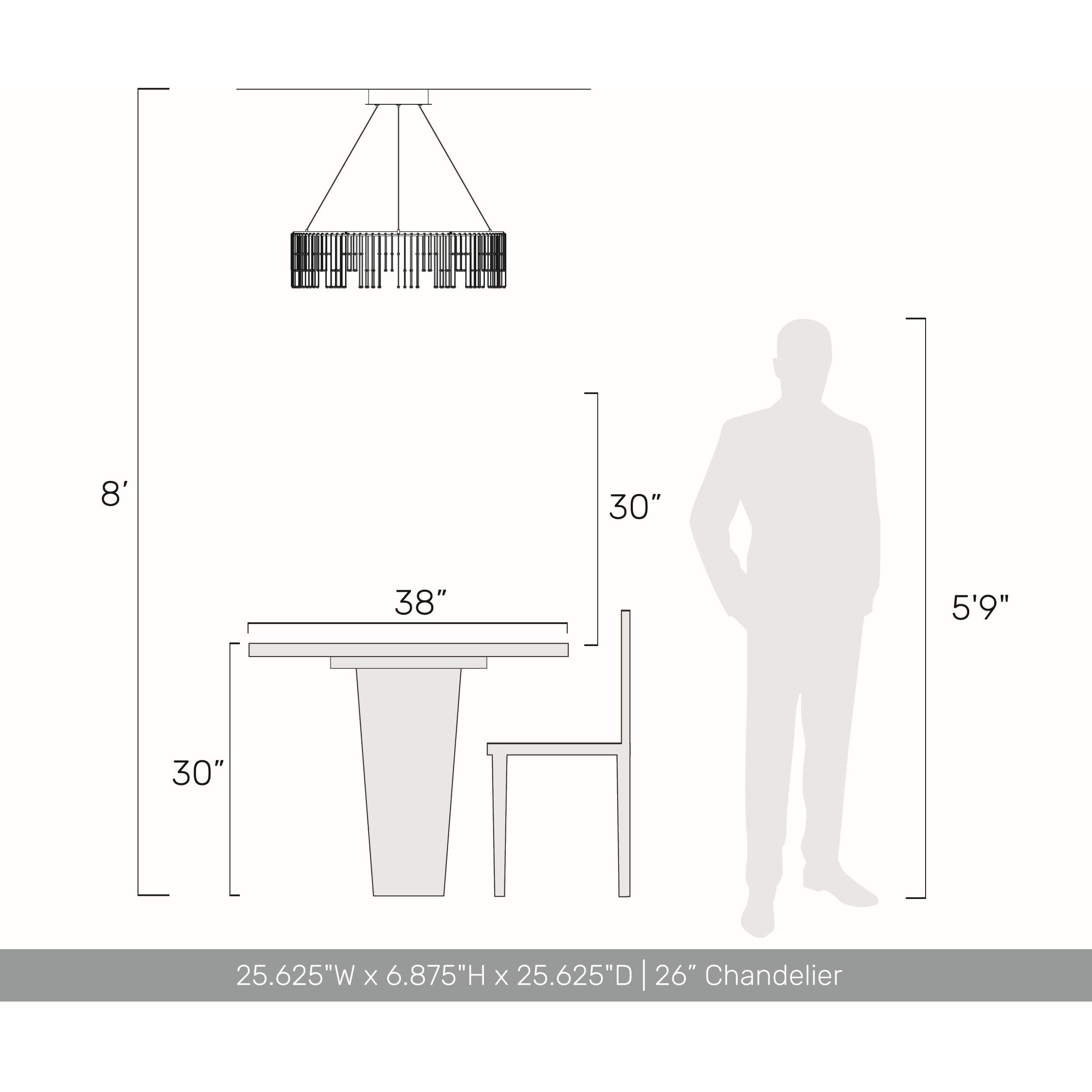 Lucerna 25.63 inch 29.46 watt Stainless Steel Gold Chandelier Ceiling Light