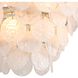 Cascada 8 Light 20.13 inch Aegean Silver Pendant Ceiling Light in Cirrus Cloud Glass, 3 Tier