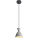 Aethera LED 7 inch Grey Cement Pendant Ceiling Light