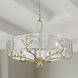 Calla 6 Light 27.75 inch White Gold Chandelier Ceiling Light
