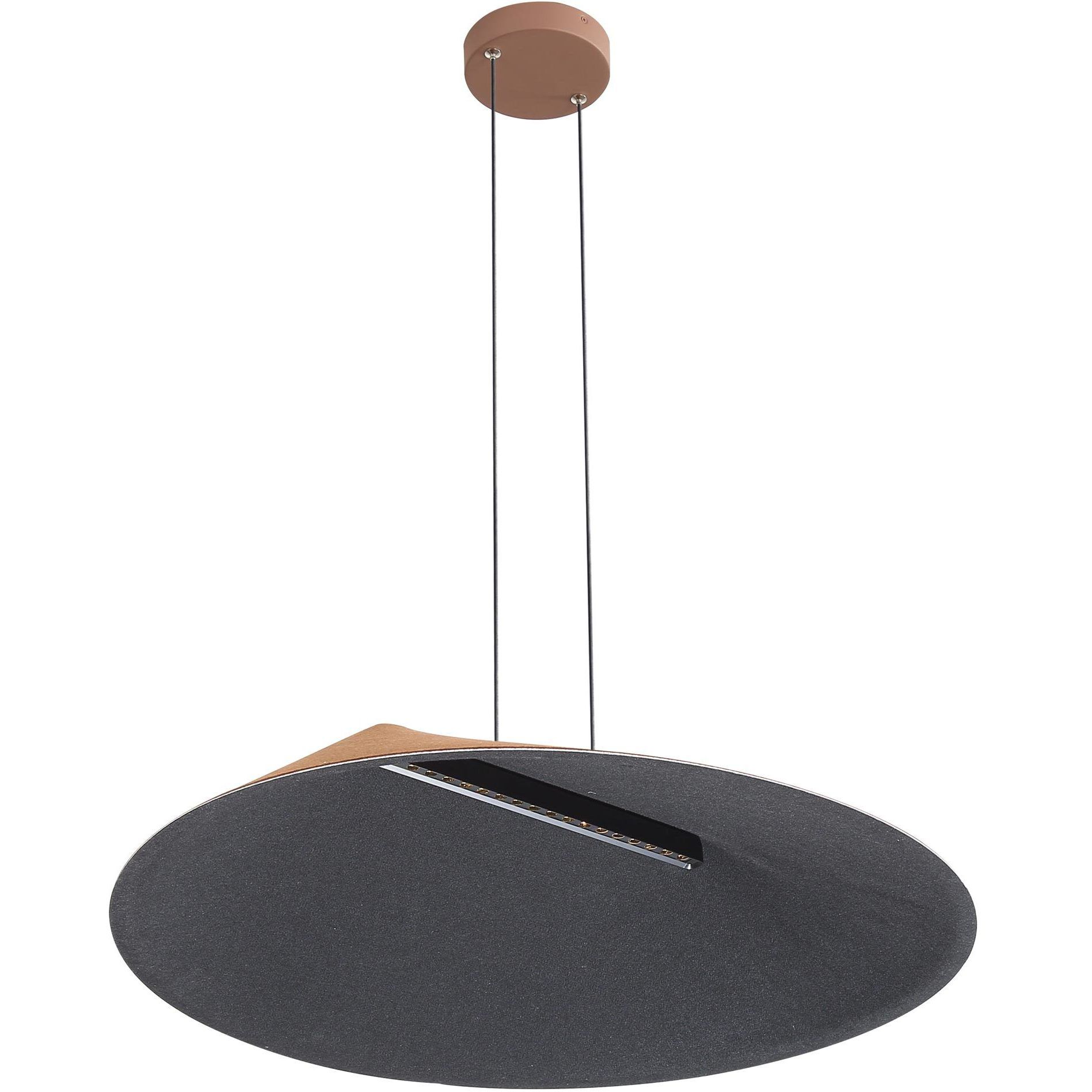 Faroe Pendant Ceiling Light in Coffee/Black