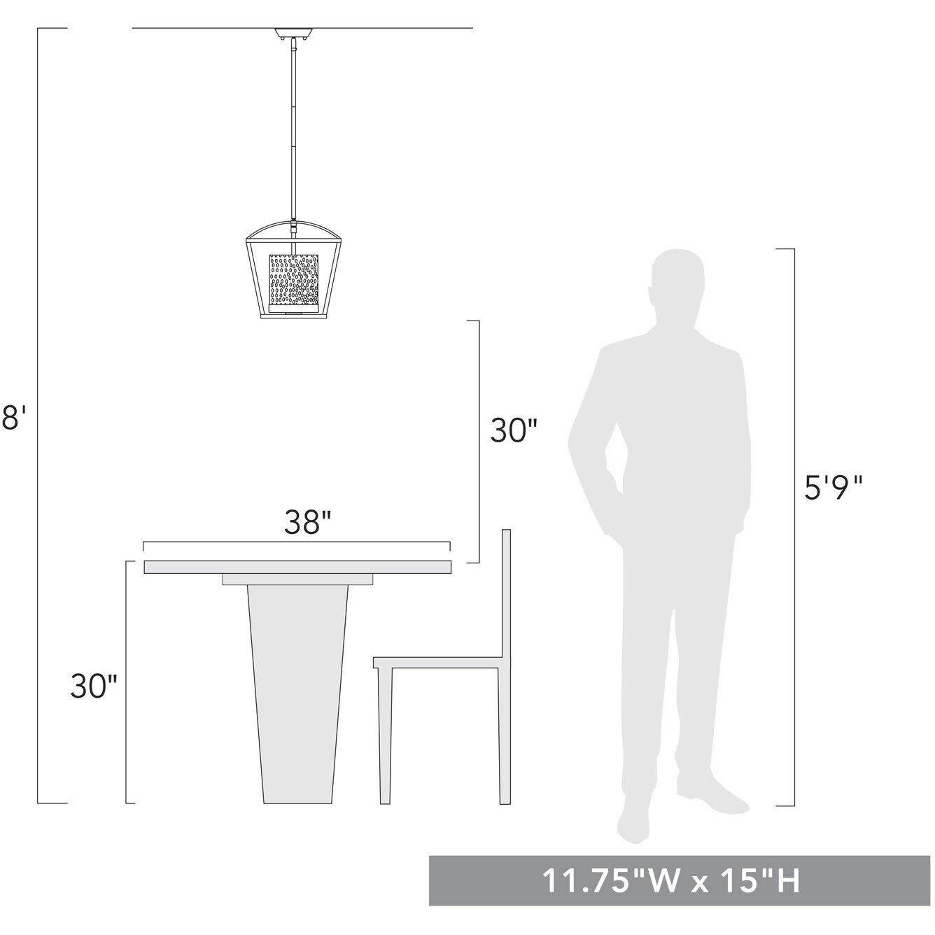 Mercer 11.75 inch 60.00 watt Matte Black/Chrome Chandelier Ceiling Light, Convertible